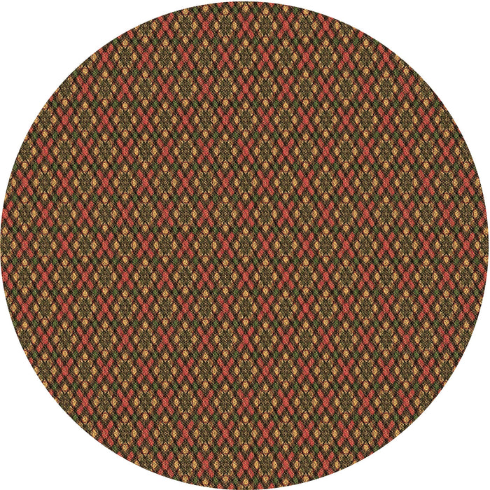 Square Machine Washable Transitional Dark Bisque Brown Rug in a Living Room, wshpat2311brn