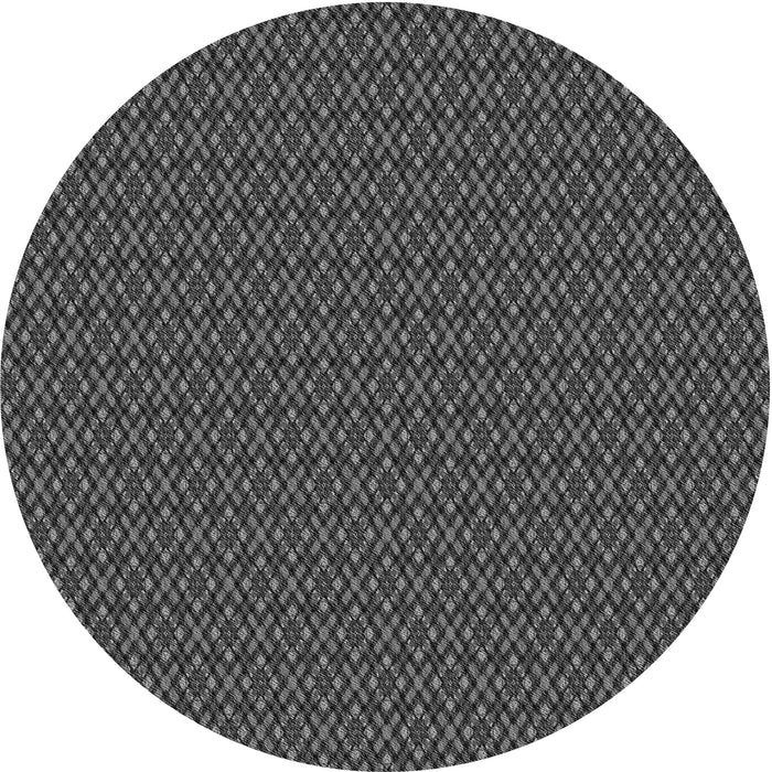 Square Patterned Charcoal Black Rug, pat2311gry