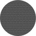Square Patterned Charcoal Black Rug, pat2311gry