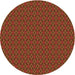Square Patterned Mahogany Brown Rug, pat2311org