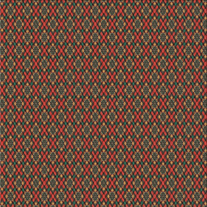 Square Patterned Brown Novelty Rug, pat2311