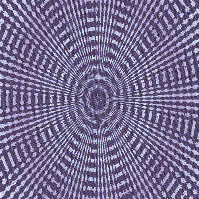 Round Patterned Purple Rug, pat2312blu