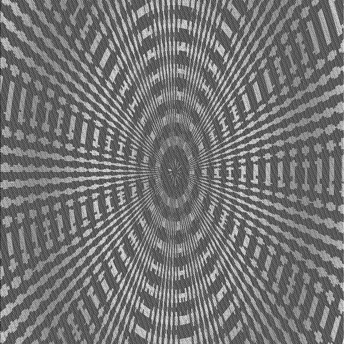 Patterned Dark Gray Rug, pat2312gry