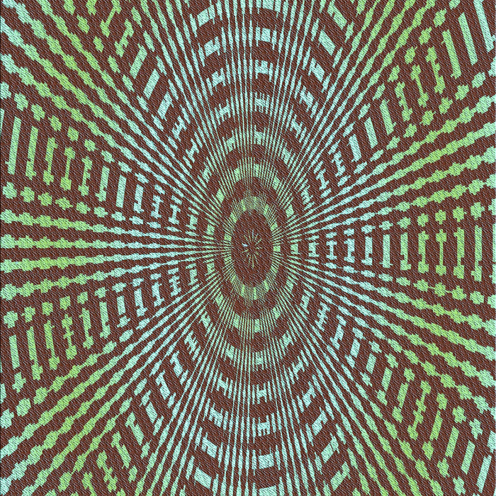 Patterned Pastel Green Rug, pat2312lblu