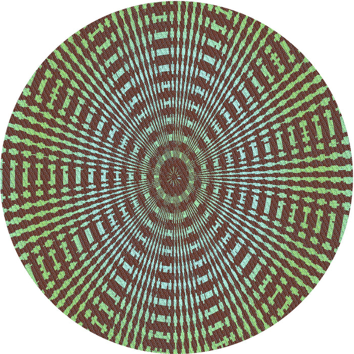 Square Machine Washable Transitional Pastel Green Rug in a Living Room, wshpat2312lblu