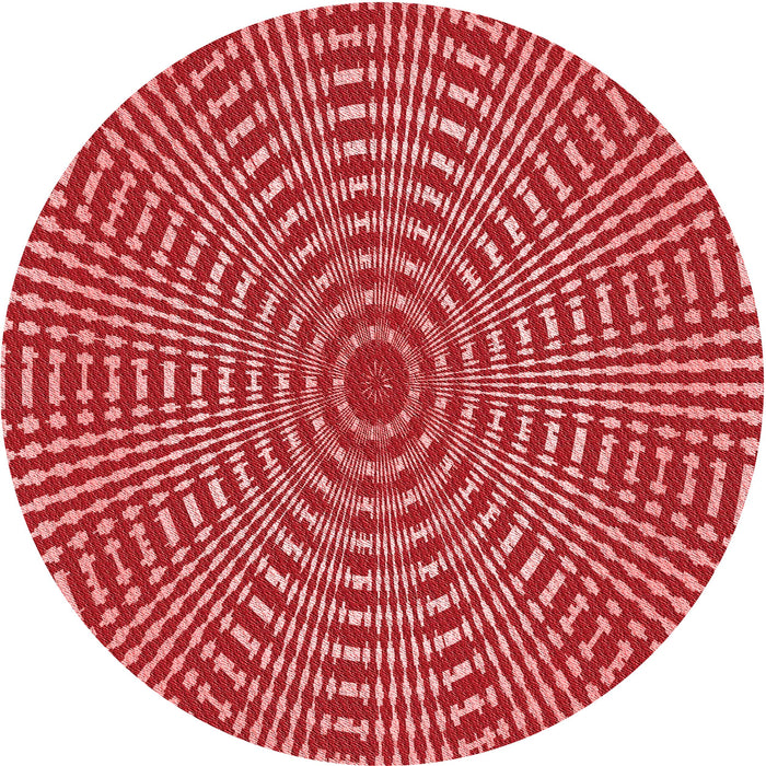Square Patterned Pastel Red Pink Rug, pat2312rd