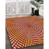 Patterned Gold Novelty Rug, pat2312