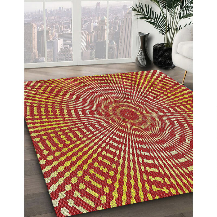 Machine Washable Transitional Gold Rug in a Family Room, wshpat2312