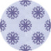 Square Machine Washable Transitional Lavender Blue Rug in a Living Room, wshpat2313blu