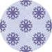 Square Patterned Lavender Blue Rug, pat2313blu