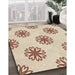 Patterned Wheat Beige Rug in Family Room, pat2313brn