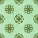Round Patterned Green Rug, pat2313grn