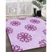 Machine Washable Transitional Purple Rug in a Family Room, wshpat2313pur