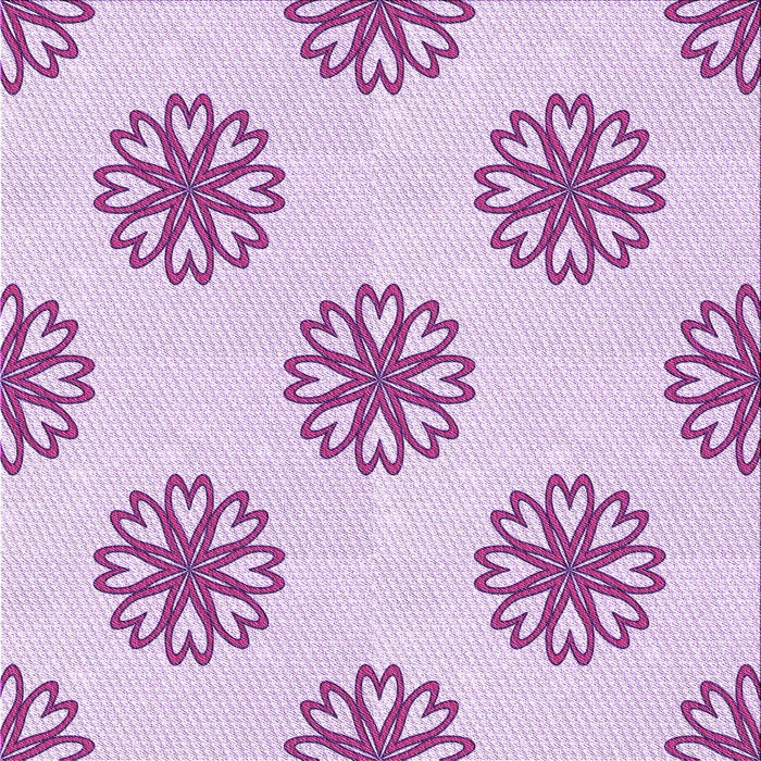 Round Patterned Purple Rug, pat2313pur