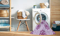 Machine Washable Transitional Purple Rug in a Washing Machine, wshpat2313pur