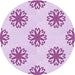Square Patterned Purple Rug, pat2313pur