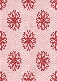 Machine Washable Transitional Red Rug, wshpat2313rd
