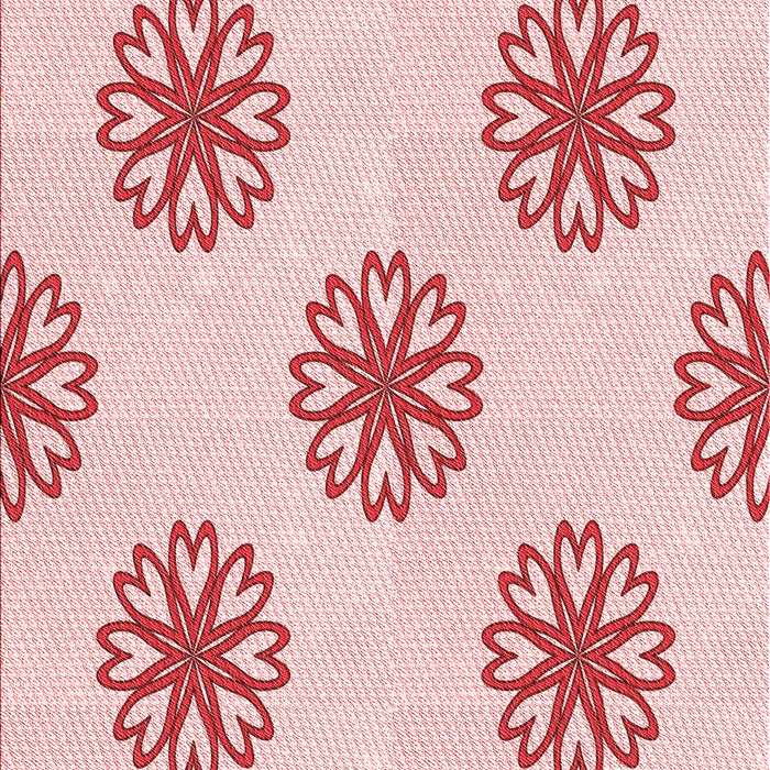 Machine Washable Transitional Red Rug, wshpat2313rd