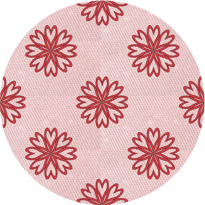 Square Machine Washable Transitional Red Rug in a Living Room, wshpat2313rd