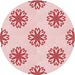 Square Machine Washable Transitional Red Rug in a Living Room, wshpat2313rd