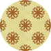 Square Patterned Sun Yellow Rug, pat2313yw
