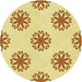 Square Machine Washable Transitional Sun Yellow Rug in a Living Room, wshpat2313yw