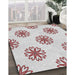 Machine Washable Transitional White Smoke Rug in a Family Room, wshpat2313