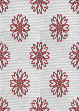 Machine Washable Transitional White Smoke Rug, wshpat2313