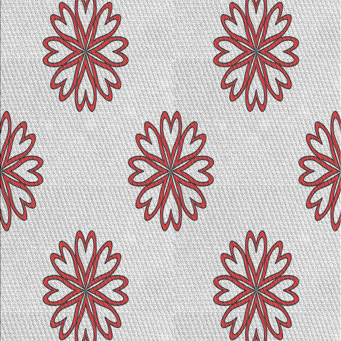 Machine Washable Transitional White Smoke Rug, wshpat2313