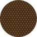 Square Patterned Mahogany Brown Rug, pat2314org