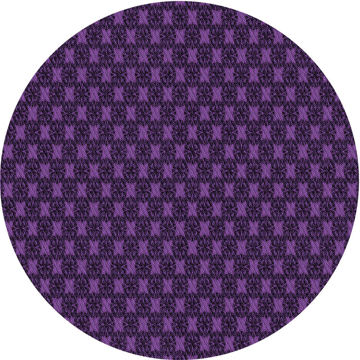 Square Machine Washable Transitional Deep Purple Rug in a Living Room, wshpat2314pur