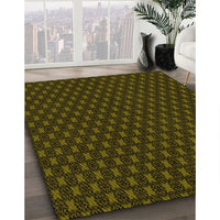 Patterned Oak Brown Rug, pat2314yw