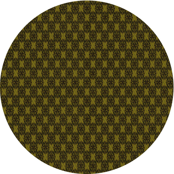 Square Patterned Oak Brown Rug, pat2314yw