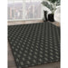 Patterned Black Novelty Rug in Family Room, pat2314