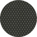 Sideview of Patterned Black Novelty Rug, pat2314