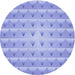 Square Machine Washable Transitional Light Slate Blue Rug in a Living Room, wshpat2315blu