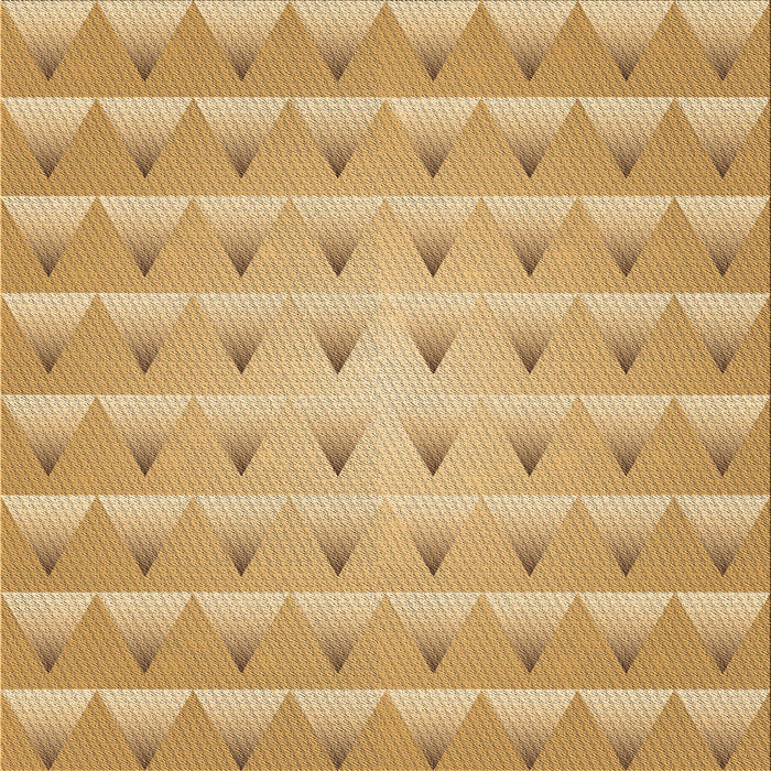 Round Patterned Yellow Orange Rug, pat2315brn