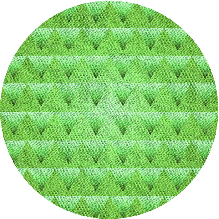 Square Machine Washable Transitional Emerald Green Rug in a Living Room, wshpat2315grn