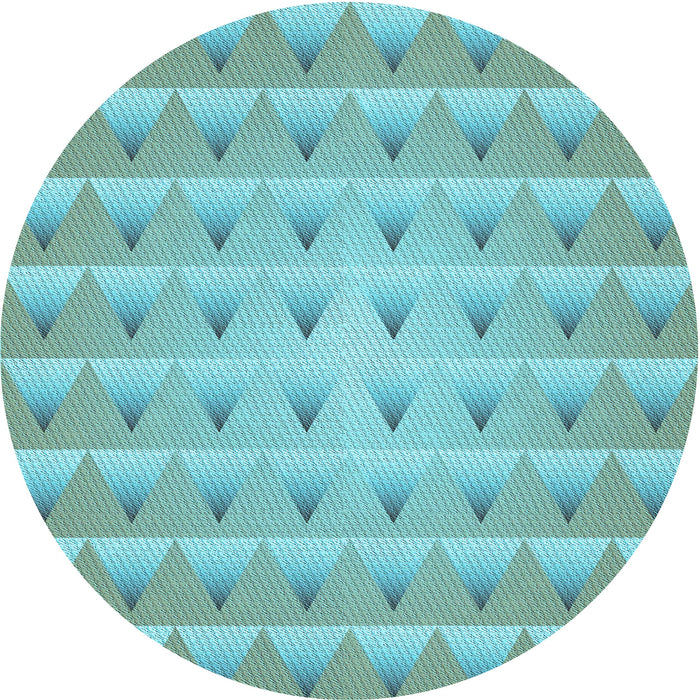 Square Patterned Seafoam Green Rug, pat2315lblu