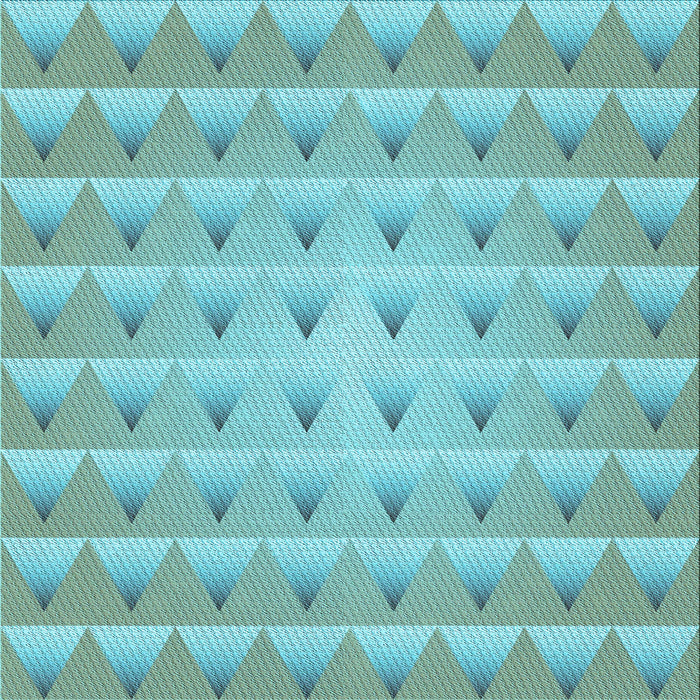 Round Machine Washable Transitional Seafoam Green Rug, wshpat2315lblu