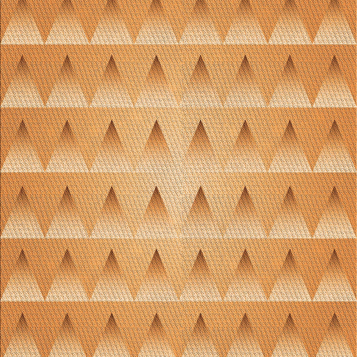 Patterned Neon Orange Rug, pat2315org