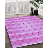 Patterned Violet Purple Rug, pat2315pur