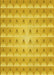 Patterned Gold Yellow Rug, pat2315yw