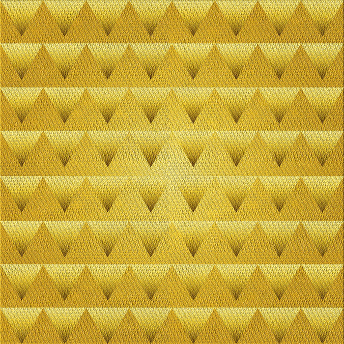 Round Machine Washable Transitional Gold Yellow Rug, wshpat2315yw