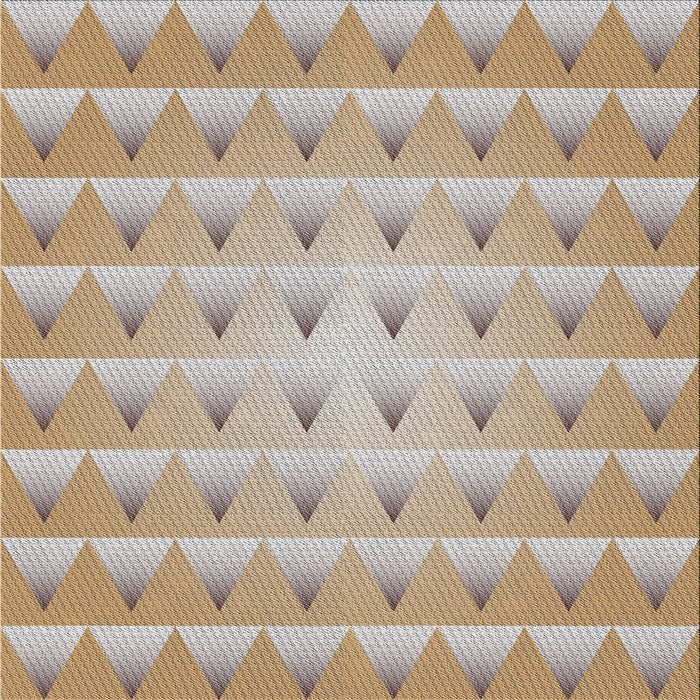 Square Patterned Dark Gold Brown Novelty Rug, pat2315