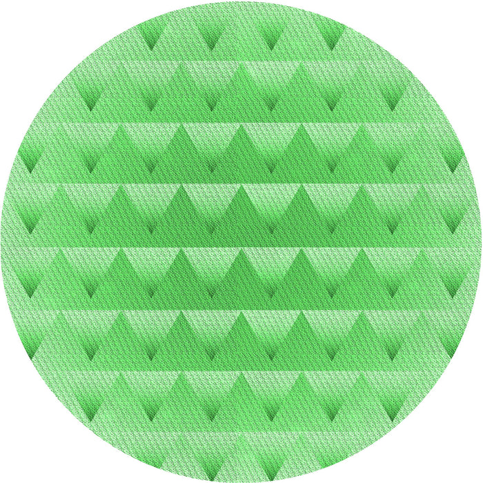 Square Patterned Green Rug, pat2316grn