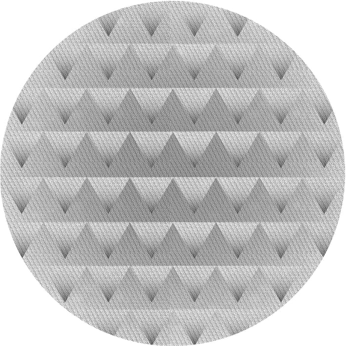 Square Patterned Gunmetal Gray Rug, pat2316gry