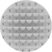 Square Patterned Gunmetal Gray Rug, pat2316gry