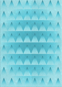 Machine Washable Transitional Bright Turquoise Blue Rug, wshpat2316lblu