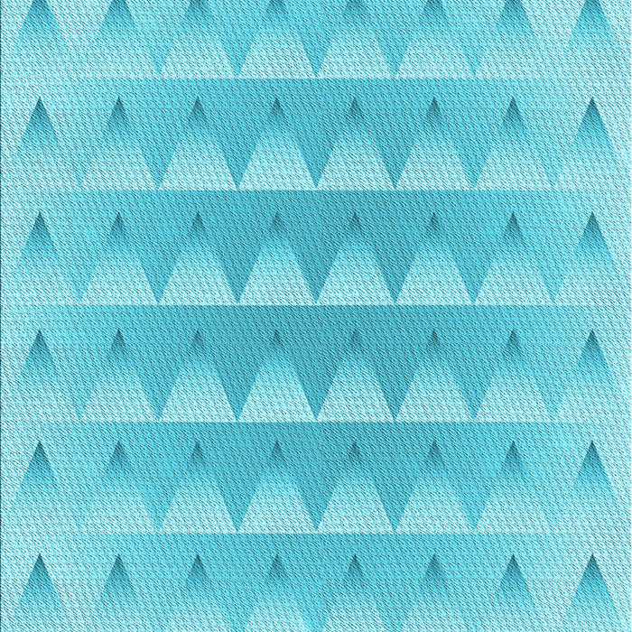 Machine Washable Transitional Bright Turquoise Blue Rug, wshpat2316lblu